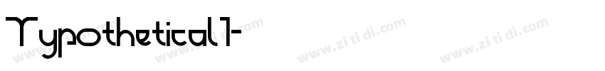 Typothetical 1字体转换